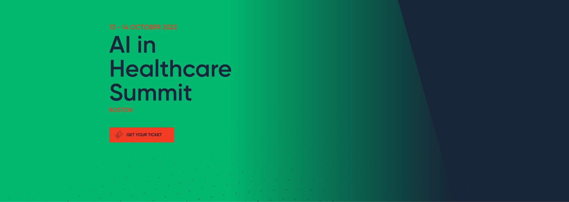Banner for AI in Healthcare Summit