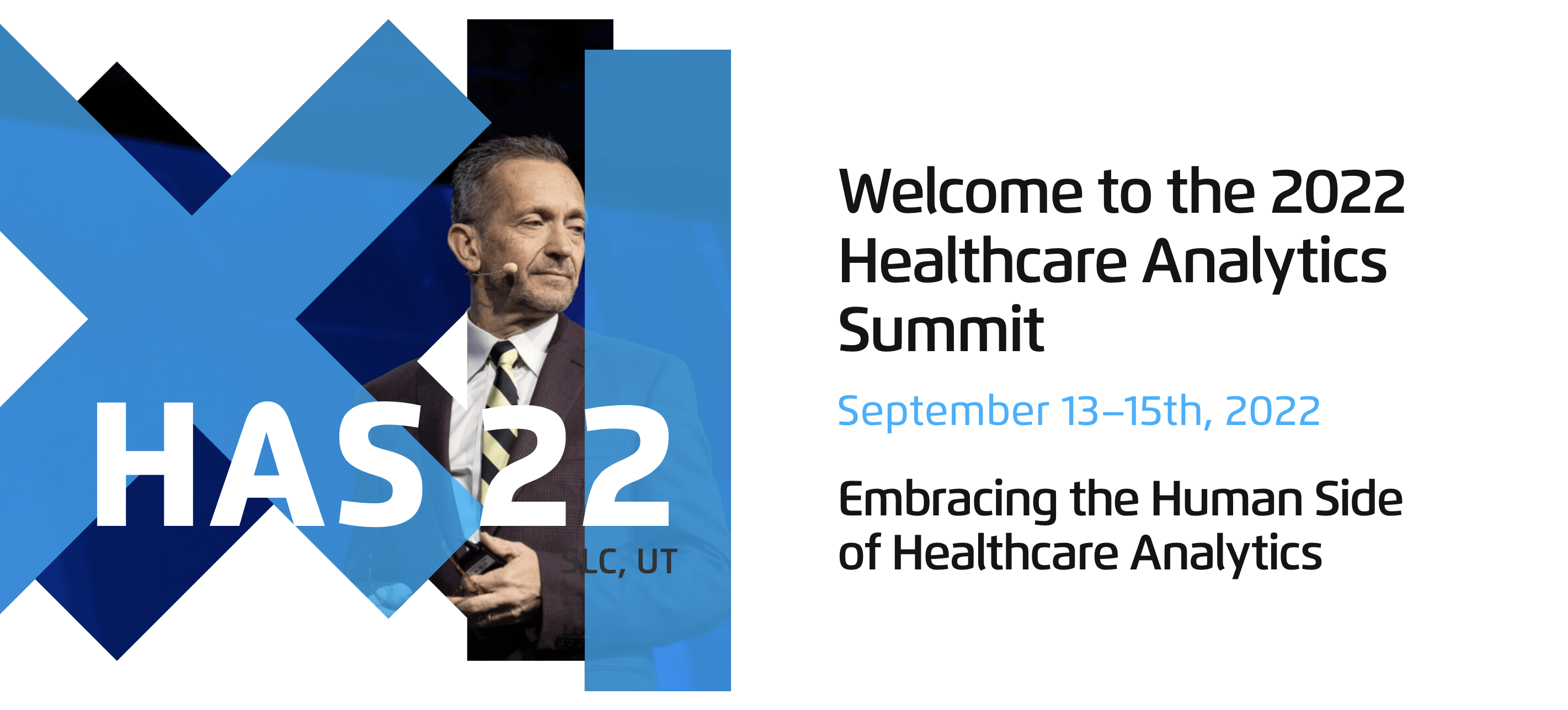 Conference banner for Healthcare Analytics Summit 2022