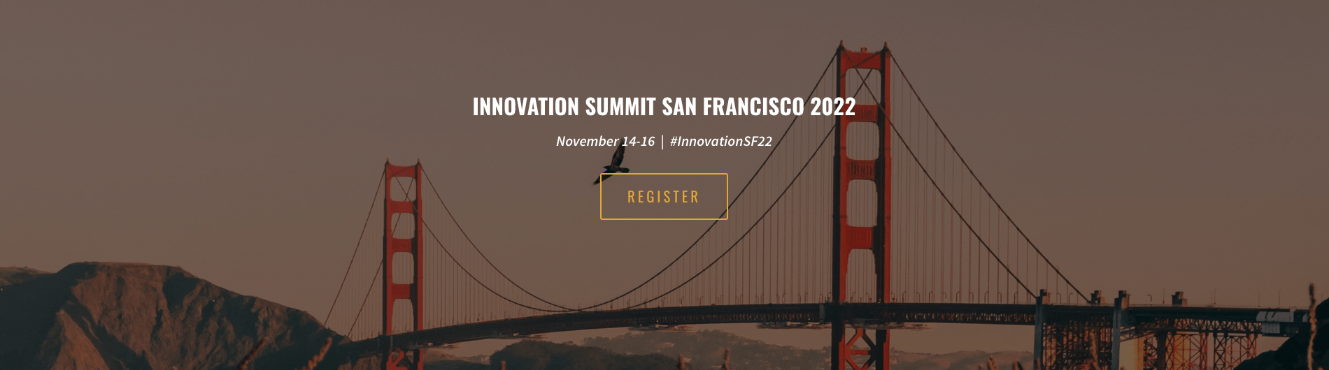 Innovation Summit San Francisco 2022 banner