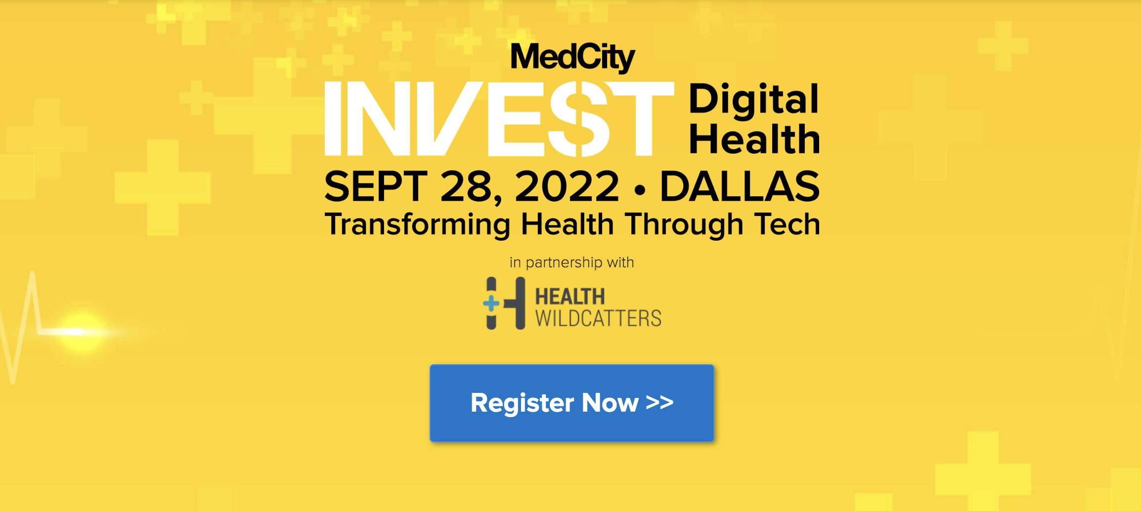 MedCity INVEST Digital Health conference banner