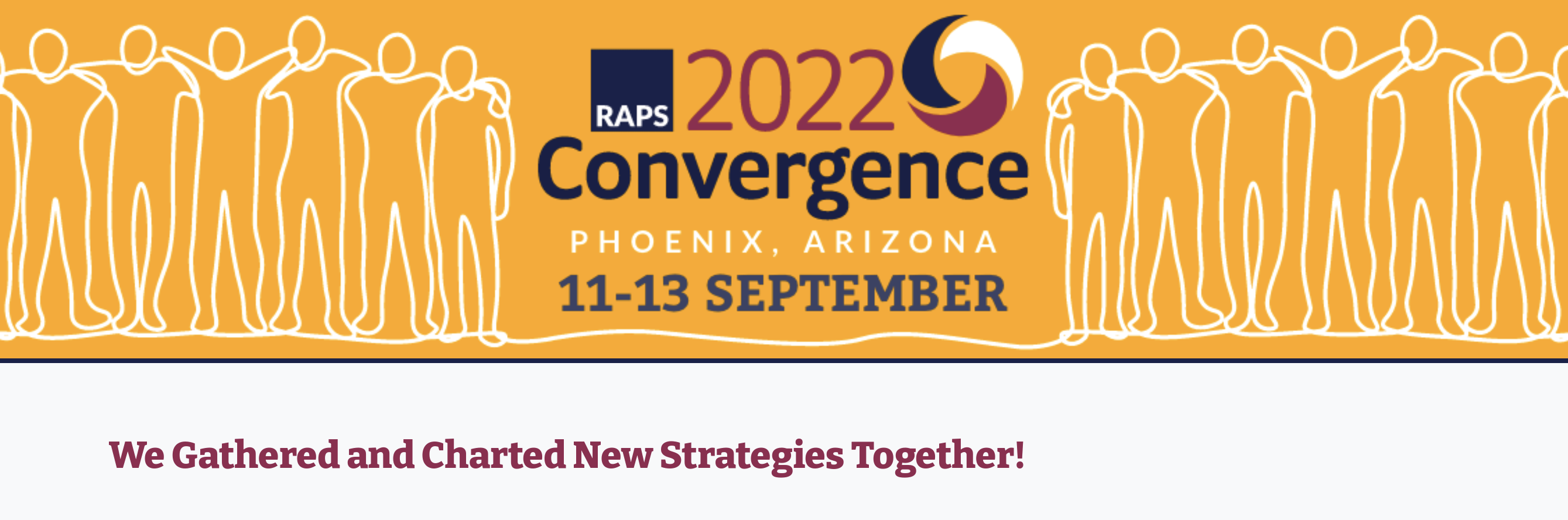 RAPS Convergence (orange banner)